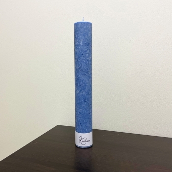 Tumesinine taimsest steariinist käsitöö sammasküünal Handmade Dark Blue Vegetable Stearin Pillar Candle