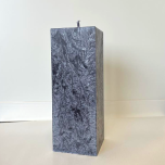 Square Black Pillar Candle, 16x6 cm