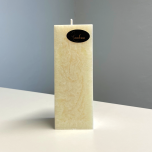 Square Ivory Pillar Candle, 16x6 cm