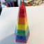 Vikerkaarelipp pride vikerkaarega küünal Pride Rainbow Flag candle Handmade