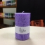 Lilla suur käsitöö lauaküünal pitsiline Kaabsoo Lilac Large Pillar Candle