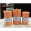 Oranžid küünlad Kaabsoo looduslikud pitsilised küünlad Natural vegetable stearin Orange Pillar Candles