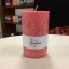 Roosa looduslik suur lauaküünal Pink Large Natural Pillar Candle