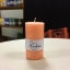 Oranž looduslik steariinküünal pitsiline Kaabsoo Natural Stearin Pillar Candle