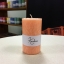 Pitsiline oranž looduslik steariin lauaküünal Kaabsoo Natural olive Stearin Orange Pillar Candle