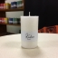 Pitsiline valge lauaküünal käsitöö looduslik steariin White Cobweb Pillar Candle Kaabsoo
