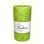 Salatiroheline steariinküünal käsitööküünal looduslikust vahast Salad GReen Natural Vegetable Stearin Gobweb Pillar Candle
